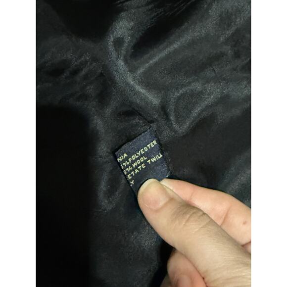 Vtg J. RIGGINGS Brown Blazer Sport Coat Jacket Men's 40R PolyWool Blend 6 button - Picture 11 of 12